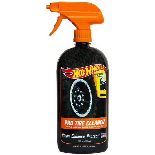 Hot Wheels Pro Tire Shine Car/Vehicle Cleaner Spray Dirt/Grime Remover 590ml