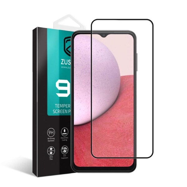 ZUSLAB Galaxy A14 5G Screen Protector Tempered Glass Case Friendly 9H Hardness for Samsung (2023) - Black