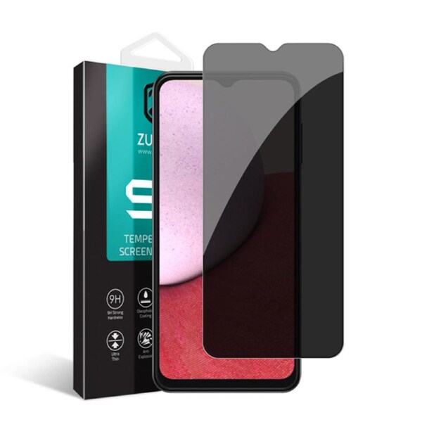ZUSLAB Galaxy A14 5G Privacy Screen Protector Tempered Glass Case Film Friendly 9H Hardness Anti Spy for Samsung (2023)