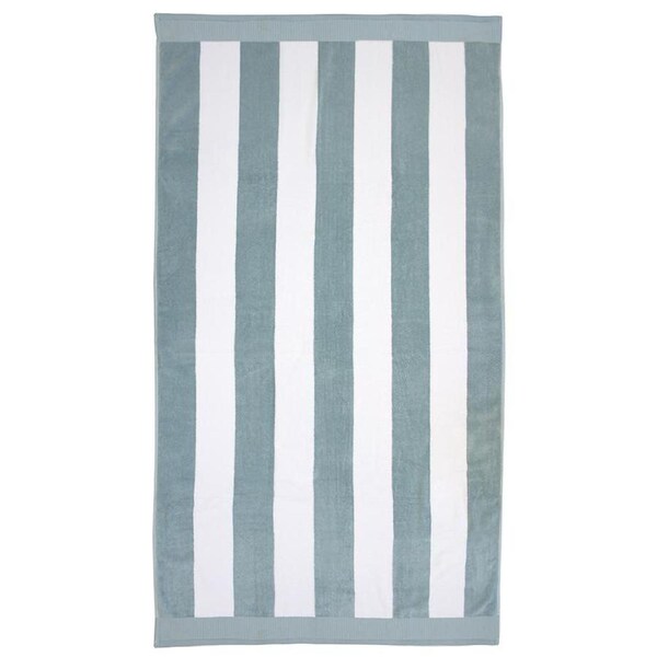 Bambury Classic Stripe Egyptian Cotton Beach Towel- Surf