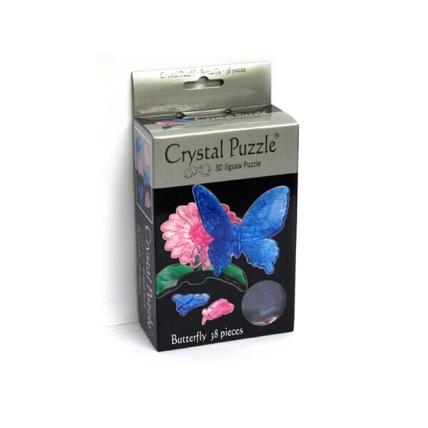 3D Blue Butterfly Crystal Puzzle