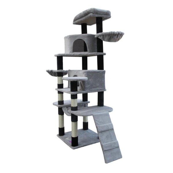 YES4PETS 161 cm Cat Scratching Post Tree Scratcher Pole-Little Greyey