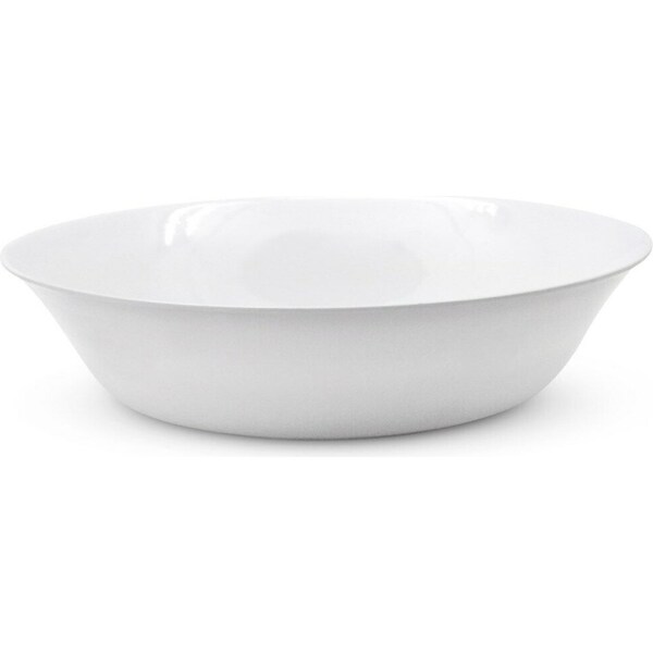 6 x White Melamine Round Bowls 30cm Serving Catering Salad Kitchen Dinner Party