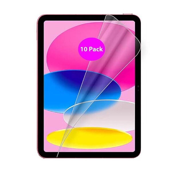 10x Soft Pet Film Screen Protector for Apple iPad 10th Gen 10.9'' 2022 2023