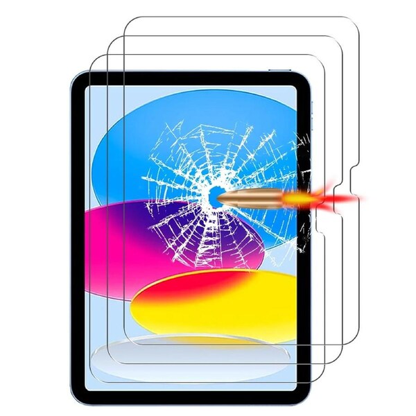 3pcs Tempered Glass Screen Protector for Apple iPad 10th Gen 10.9 Inch 2022 2023