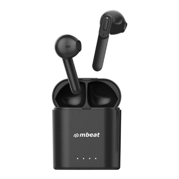 mbeat E1 True Wireless Earbuds/Earphones Up to 4hr Play time, 14hr Charge Case [MB-TWS-E1]