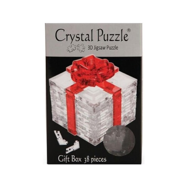 3D Crystal Puzzle - Gift with Red Ribbon