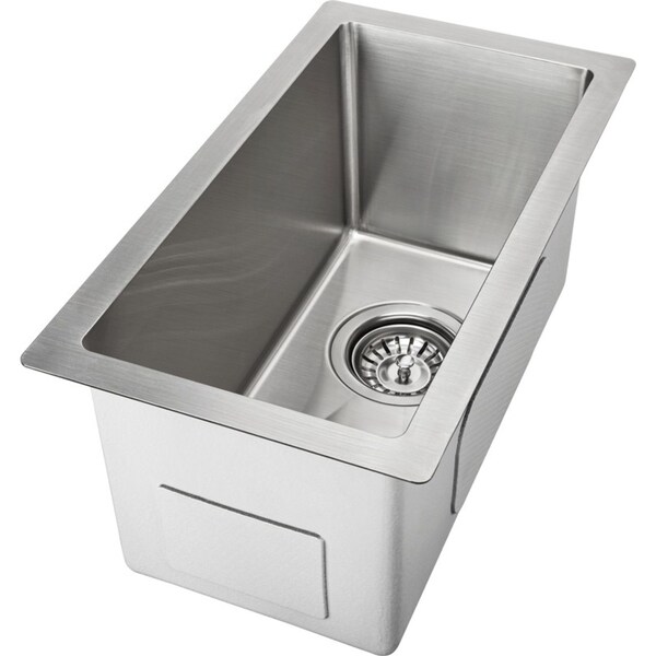 ACA 304 Stainless Steel Kitchen Laundry Sink Top/Under/Flush Mount Basin 450x250x215mm