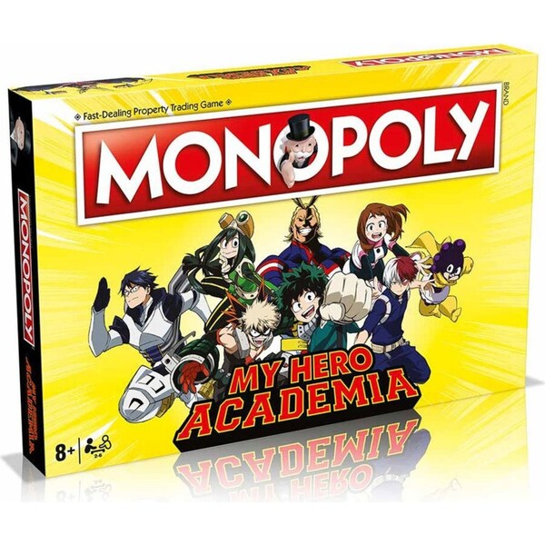 Monopoly My Hero Academia Edition Classic Tabletop Family/Party Board Game 8+