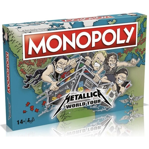 Monopoly Metallica Edition Classic Tabletop Family/Party Board Game Set 8+