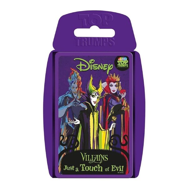 Top Trumps Disney Villains Kids/Adult Interactive Play Card Game/Collection 5+