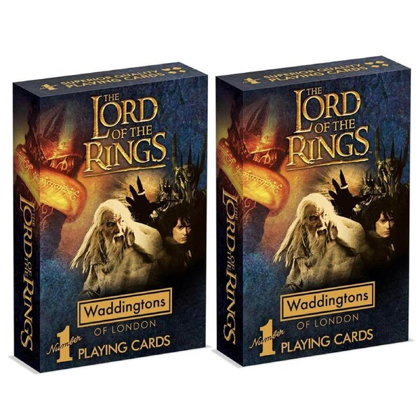 2x Lord of the Rings Themed Traditional/Classic Playing Cards Game Deck 5y+