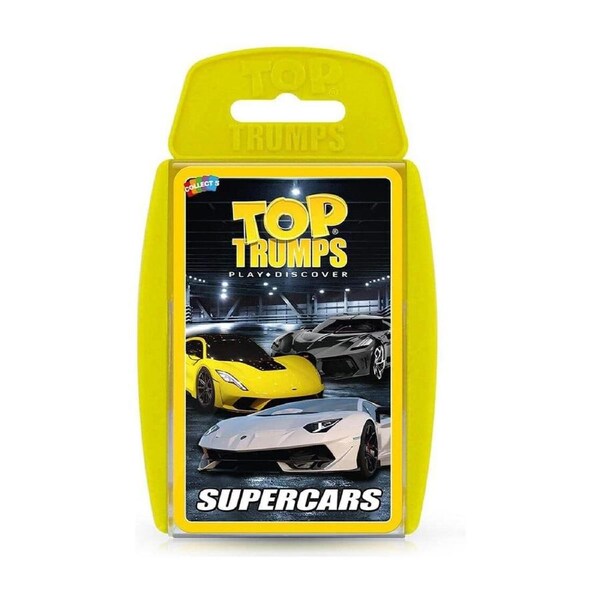 Top Trumps Supercars Adult Interactive Playing Card Deck Game/Collection 5+