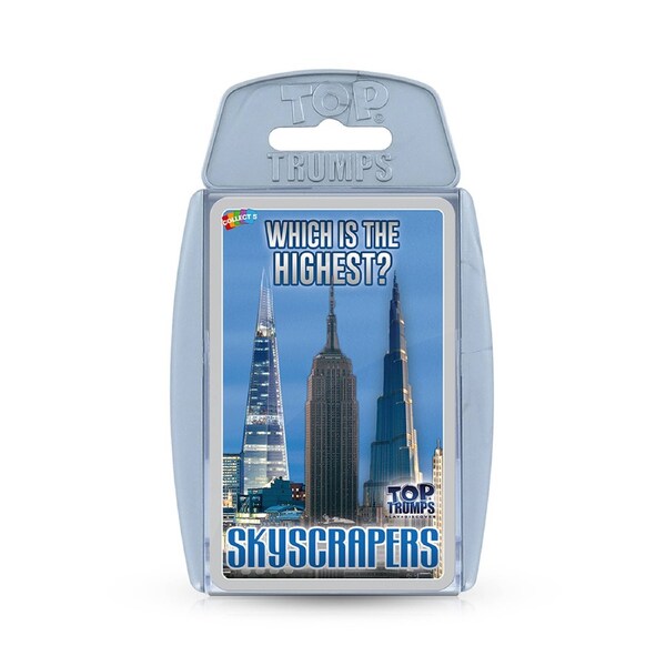 Top Trumps Skyscrapers Kids/Adult Interactive Playing Card Game/Collection 5+