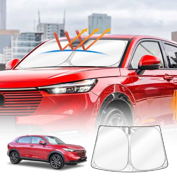 WindScreen Sun Shade for Honda HR-V HRV 2022-Onwards Blocks UV Rays Foldable Custom Wind Screen Sun Visor Protector