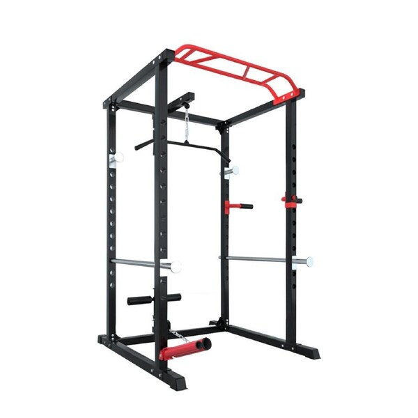 FitnessLab Power Rack Cage Multi-Function Adjustable Tower Gym Workout System 200kg Capacity