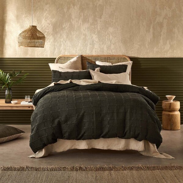 MyHouse Jude Quilt Cover Set Forest 140X210cm - Forrest - Single