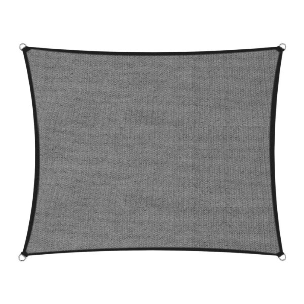 Wallaroo Outdoor Sun Shade Sail Canopy Grey Rectangle 3 x 4M