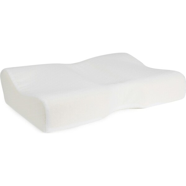 Jason Breezeair Therapeutic Contoured Knitted 40x65cm Memory Foam Pillow White