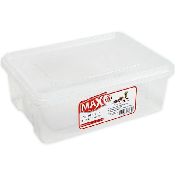 5x Plastic Storage Box Containers Paper Office File Organiser Bin Basket Medium