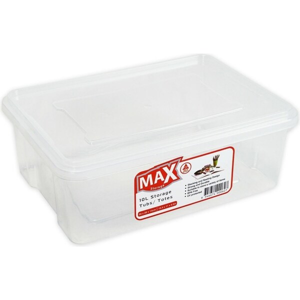 10x Plastic Storage Box Containers Paper Office File Organiser Bin Basket Medium