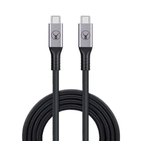 Bonelk Long-Life 2m USB TypeC to USB-C 10Gbps Cable For Samsung Galaxy S22 Black