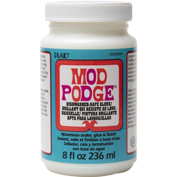 Plaid Mod Podge All-in-One 236ml Sealer Glue Finish Dishwasher Safe Clear