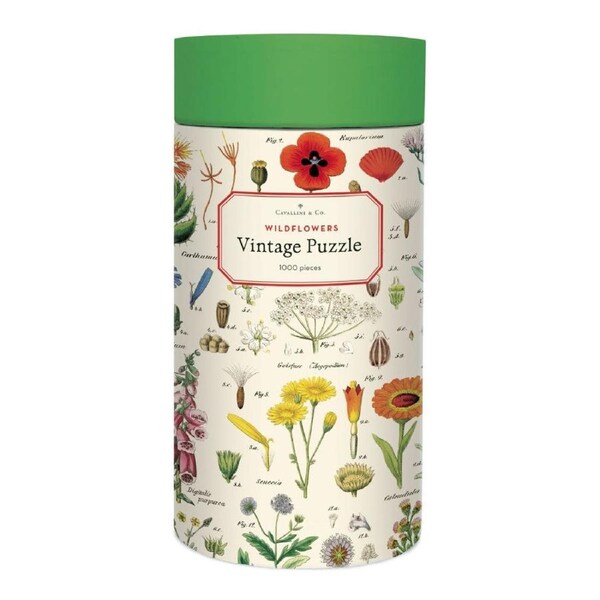 Cavallini Vintage Puzzle Wildflowers 1000 piece