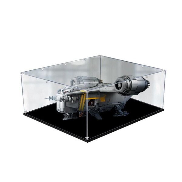 Acrylic Display Case for LEGO 75331 Star Wars The Razor Crest Figure Storage Box Dust Proof Glue Free