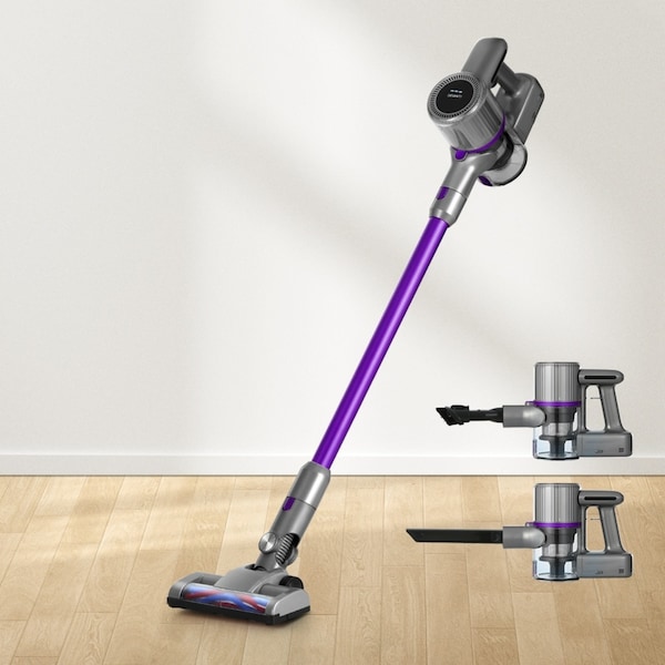 Devanti 120W Stick Vacuum Cleaner Cordless Bagless Purple
