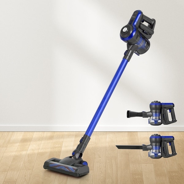 250W Devanti Stick Vacuum Cleaner Brushless Cordless Blue