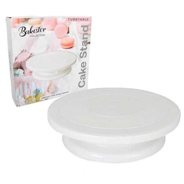 Ozoffer Cake Turntable Table 360 Degree Rotating/Revolving Cake Decorating Stand 28cm