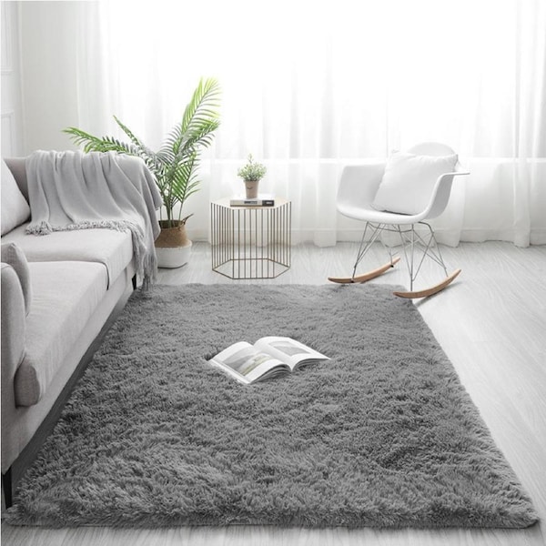 Advwin Non-Slip Shaggy Rug 200 x 230cm