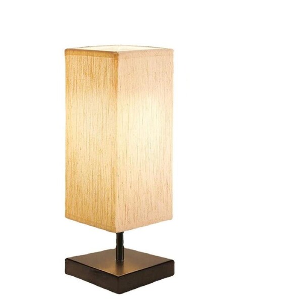 Table Lamp with a Steel Base - Fabric Cover