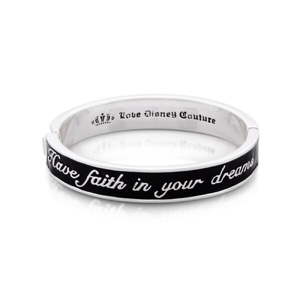 Couture Kingdom - Disney - Tinker Bell Black Dreams Bangle White Gold