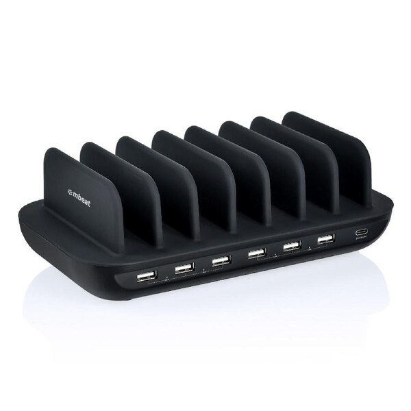 mbeat Gorilla Power 60W 7 Port USB-C & USB Charging Station -Black