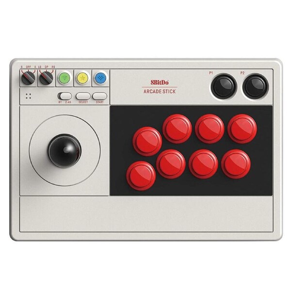 8BitDo Arcade Stick Retro Wireless Bluetooth Gamepad PC/Switch Controller Grey