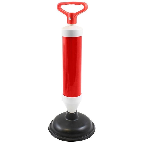 3pc Super Plunger High Compression w/ Small & Large Sink/Toilet Attachments