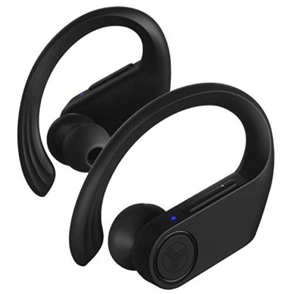 TREBLAB X3 Pro - True Wireless Earbuds with Earhooks - 45H Battery Life, Bluetooth 5.0, IPX7 Waterproof Headphones - TWS Bluetooth Earphones with Charging case for Sport, Running, Workout - Black