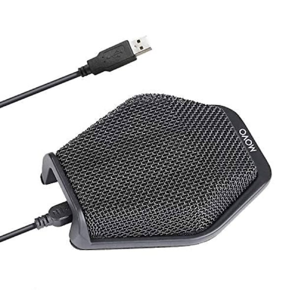 Movo MC1000 Conference USB Microphone for Computer Desktop and Laptop with 180o / 20' Long Pick up Range Compatible with Windows and Mac for Dictation, Recording, YouTube, Conference Call, Skype