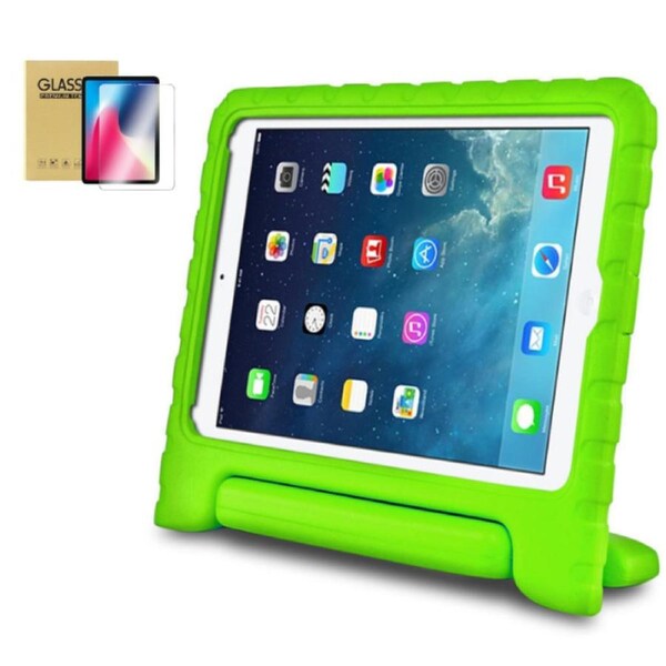 StylePro, Combo, iPad 10th and 11th gen Kids case + Screen Protector. Shockproof EVA case, green.