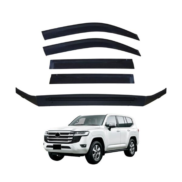Injection Weather Shields + Bonnet Protector for Toyota Land Cruiser 200 Series 2016-2021