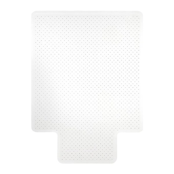 Marbig Chairmat Carp Deluxe 90x120cm Keyhole Mat Office Floor Protector Clear