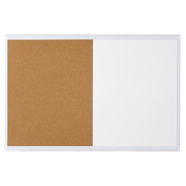 Quartet Basics 90x60cm Combo Magnetic Dry-Erase Surface Board/Corkboard Pin