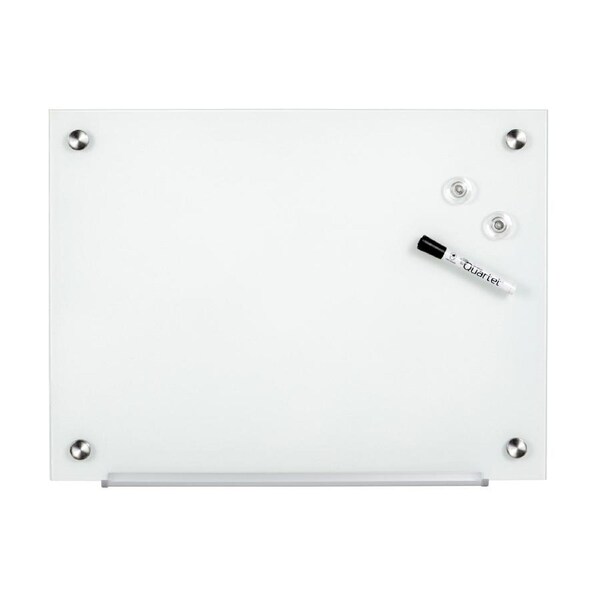 Quartet Frameless Magnetic 45x60cm Tempered Glass Office Board Dry-Erase Surface