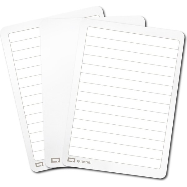 30PK Quartet Flex Double-Sided Board A4 Plain/Lined Frameless Gloss Whiteboard