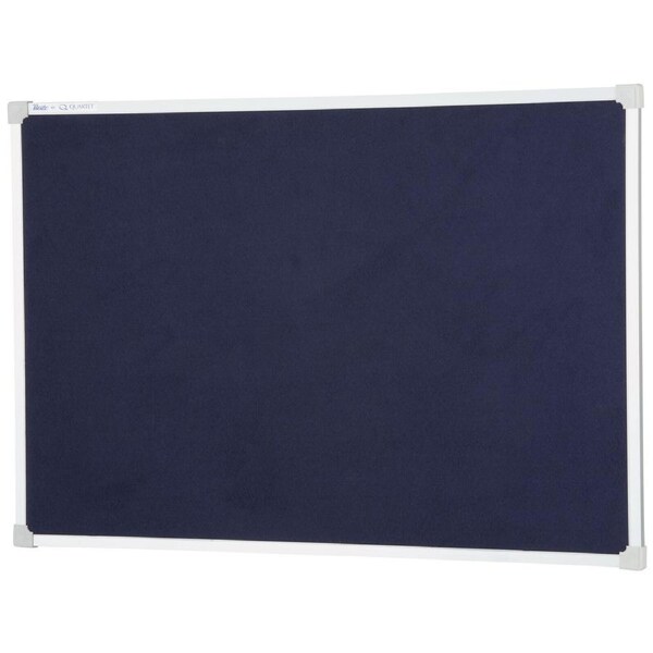 Quartet Felt 120x90cm Pinboard Office/School Bulletin Board w/ Aluminium Blue