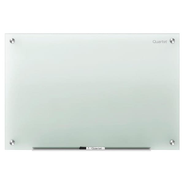 Quartet Dry-Erase 120x91.5cm Writing Tempered Glass Board Frosted Frameless