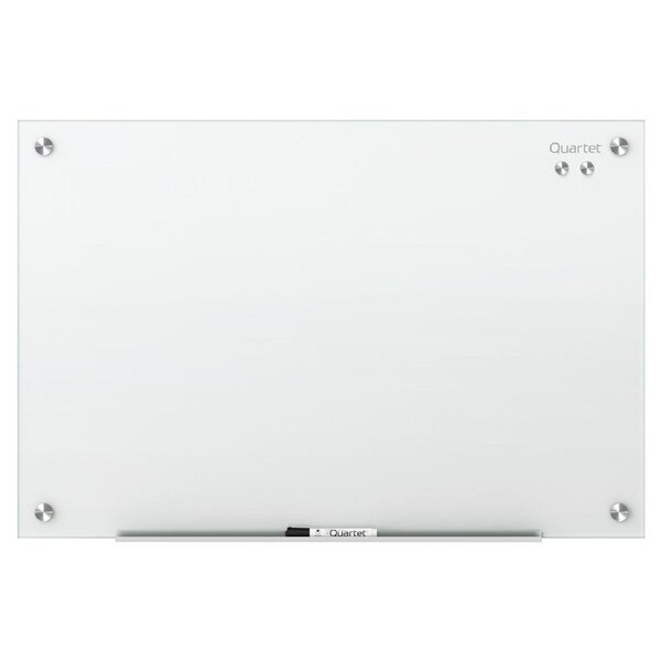 Quartet Infinity 181x122cm Magnetic Dry-Erase Tempered Glass Board Frameless WHT