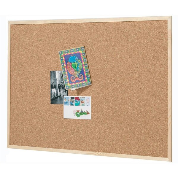 Quartet 45x60cm Corkboard Office/School Wall Pin Posting Board w/ Pine Frame